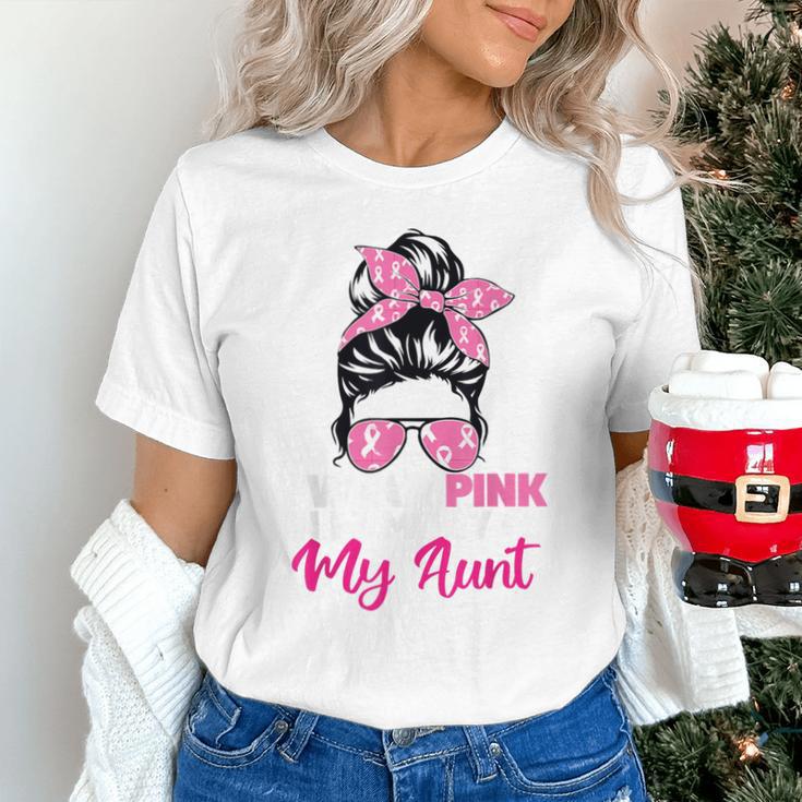 I Wear Pink In Memory Of My Aunt Breast Cancer Awareness Unisex T-Shirt I Wear Pink In Memory Of My Aunt Breast Cancer Awareness Unisex T-Shirt
