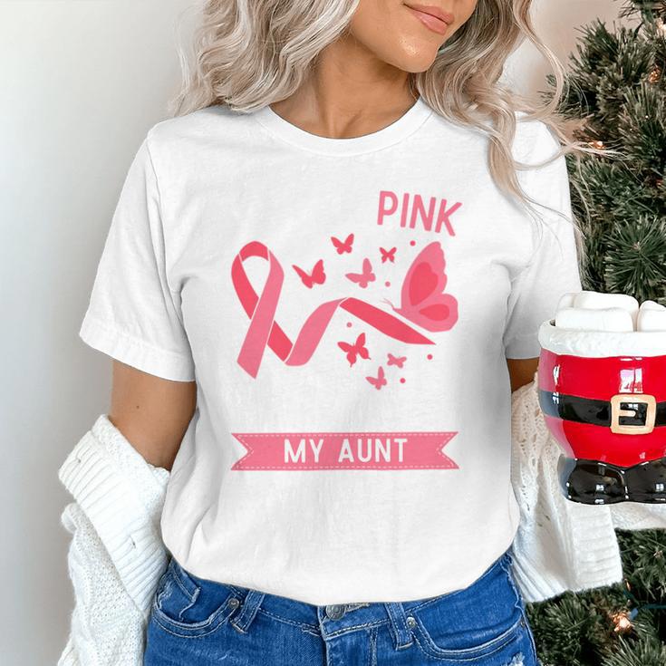 I Wear Pink In Memory Of My Aunt Unisex T-Shirt I Wear Pink In Memory Of My Aunt Unisex T-Shirt