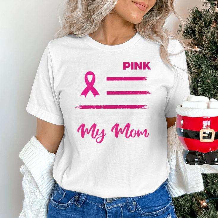 I Wear Pink In Memory Of My Mom Breast Cancer Awareness Premium Tri-Blend Unisex T-Shirt I Wear Pink In Memory Of My Mom Breast Cancer Awareness Premium Tri-Blend Unisex T-Shirt