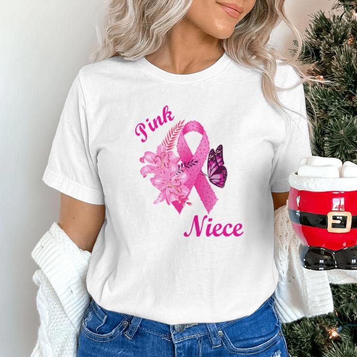 I Wear Pink In Memory Of My Niece Breast Cancer Awareness Unisex T-Shirt