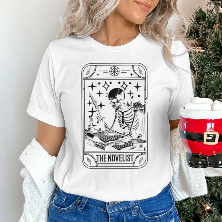 Writer Novelist Book Poetry Author Skeleton Tarot Card Unisex T-Shirt Writer Novelist Book Poetry Author Skeleton Tarot Card Unisex T-Shirt