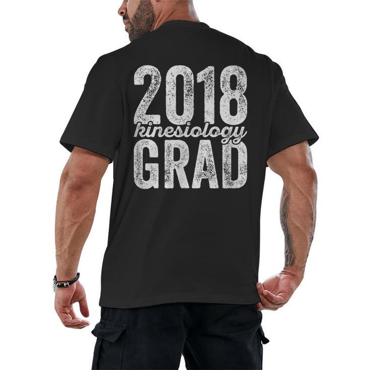 2018 Kinesiology Graduation Exercise Graduate Degree Men's Back Print T-Shirt
