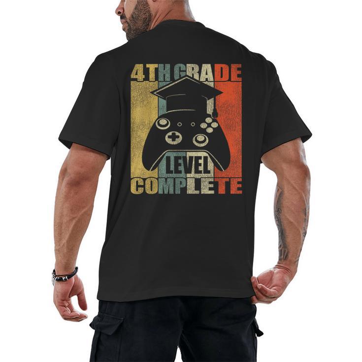 4th Grade Level Complete Gamer Class Of 2023 Graduation Men's Back Print T-Shirt
