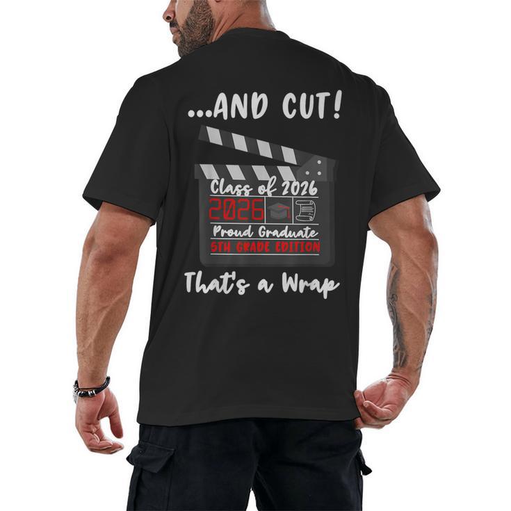 5th Grade 2026 Last Day End Of School Graduation Men's Back Print T-Shirt