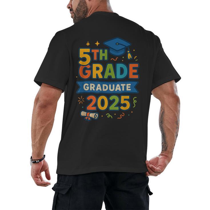 5th Grade Graduation 2025 Graphic – Class Of 2025 Theme Men's Back Print T-Shirt