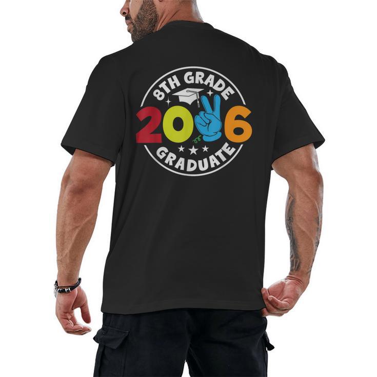 8th Grade 2026 Graduate School Senior Year Graduation Day Men's Back Print T-Shirt