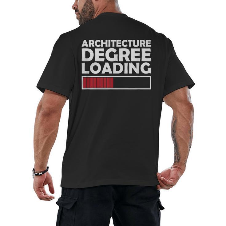 Architecture Degree Loading Graduation Student Men's Back Print T-Shirt