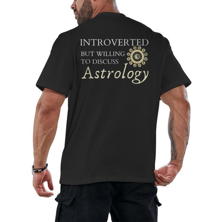 Astrology Quote For Introvert Astrologists Spirituality Men's Back Print T-Shirt