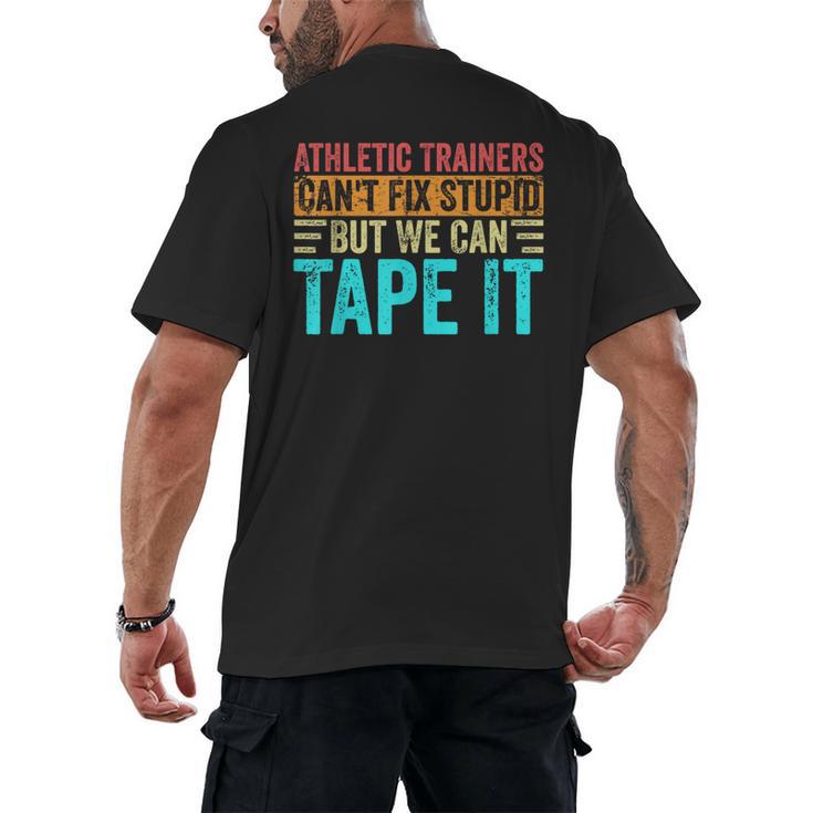 Athletic Trainers Fix Stupid Sports Graduation Vintage Men's Back Print T-Shirt