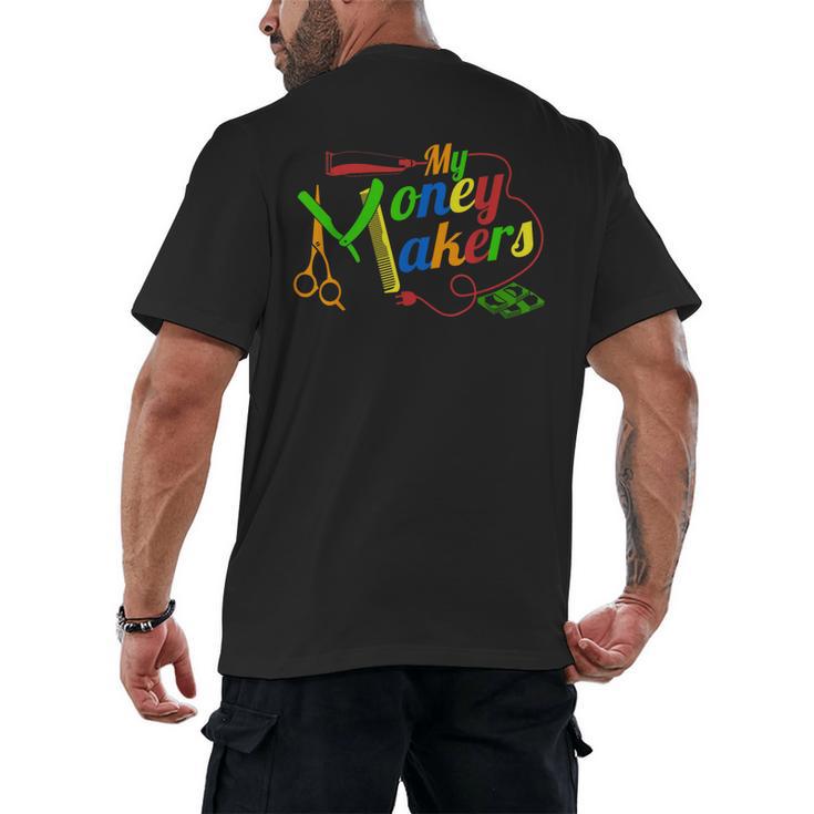 Barbering Tools Barber School Graduation  Gear T-Shirt Men's Back Print T-Shirt