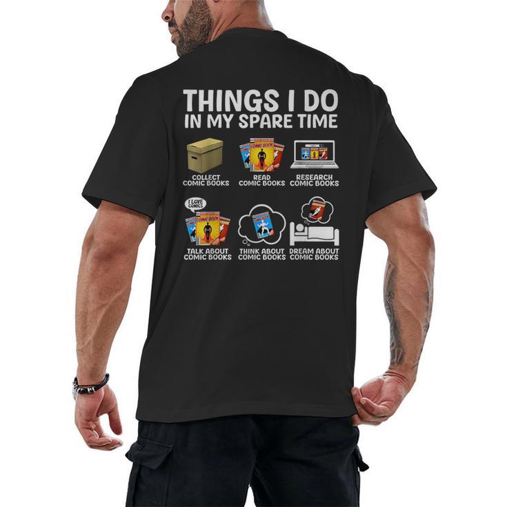 Best Comic Book For Men Women Comic Book Collectors Men's Back Print T-Shirt