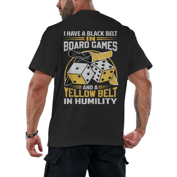 Board Game Saying Shy Introvert Geeks Men's Back Print T-Shirt