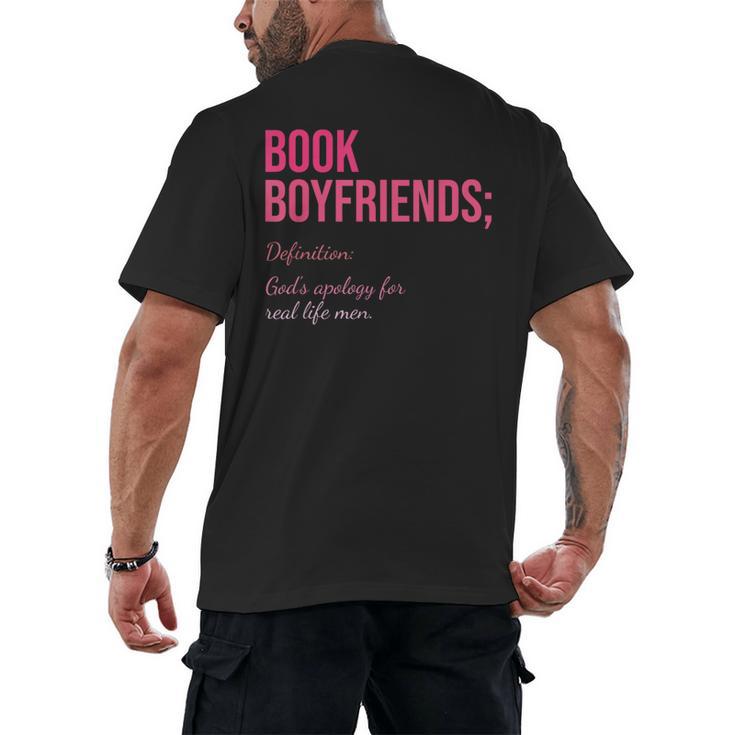 Book Boyfriends Definition Men's Back Print T-Shirt