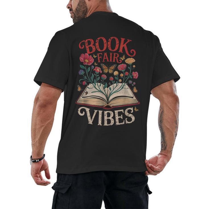 Book Fair Vibes Men's Back Print T-Shirt