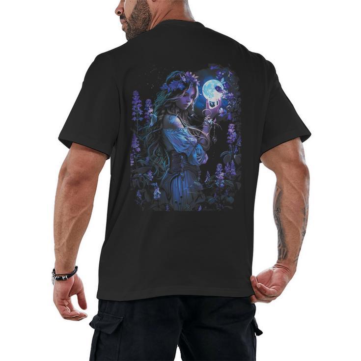 Book Fantasy Art Beautiful Elf Princess Fairy Men's Back Print T-Shirt