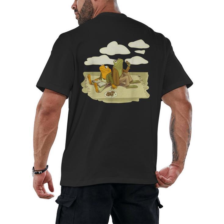 Book Frog Toad Vintage Book Frog Book Frog Reading Book Men's Back Print T-Shirt