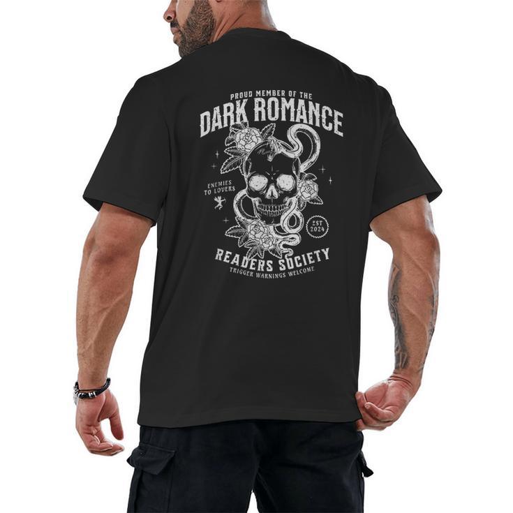 Book Lover Dark Romance Readers Society Smut Reader Women Men's Back Print T-Shirt