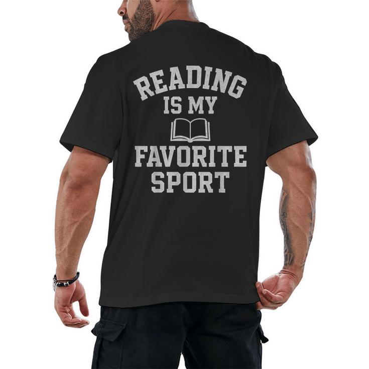 Book Lover Reading For Teachers Students Librarians Men's Back Print T-Shirt