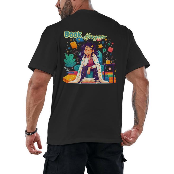 Book Lover Woman Woman Book Hangover Men's Back Print T-Shirt