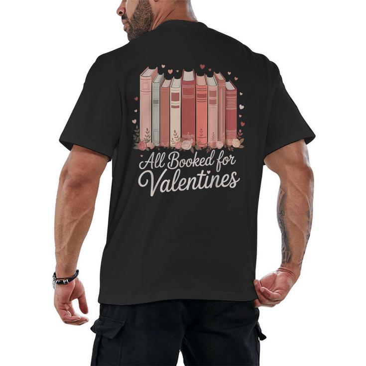 All Booked For Valentines Romantic Books Men's Back Print T-Shirt