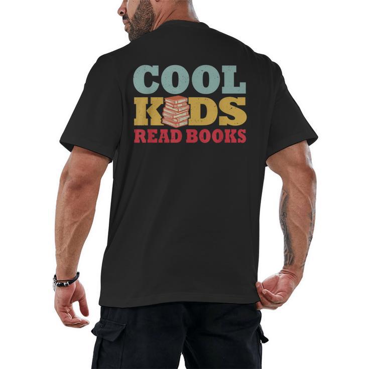 Bookworm Cool Kids Read Books Book Lover Reading Men's Back Print T-Shirt