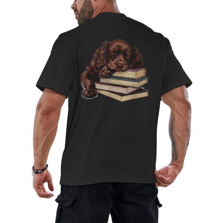 Boykin Spaniel Books Dog Breed Graphic Men's Back Print T-Shirt