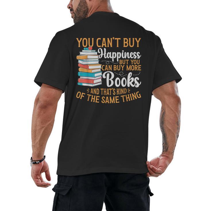 You Can't Buy Happiness But You Can Buy More Books Read Men's Back Print T-Shirt
