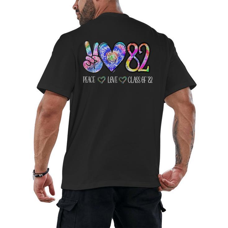 Class Of 1982 Shirt Tie Dye Senior Graduation Class Reunion Men's Back Print T-Shirt