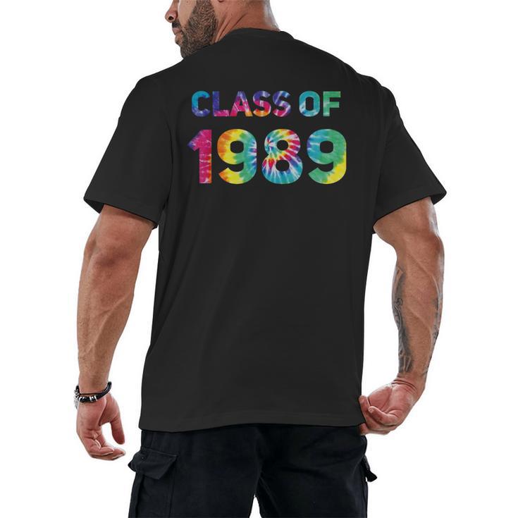 Class Of 1989 School Reunion College Highschool Graduation Men's Back Print T-Shirt