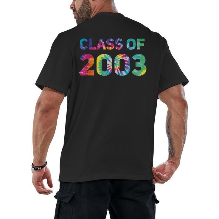 Class Of 2003 School Reunion College Highschool Graduation Men's Back Print T-Shirt