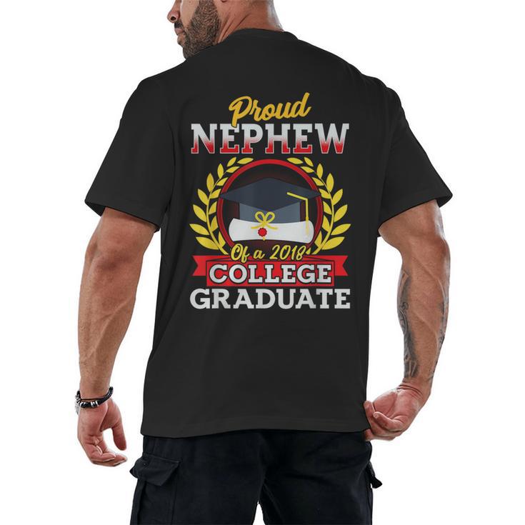 Class Of 2018 Graduation Tshirt For Nephew Of Graduate Men's Back Print T-Shirt