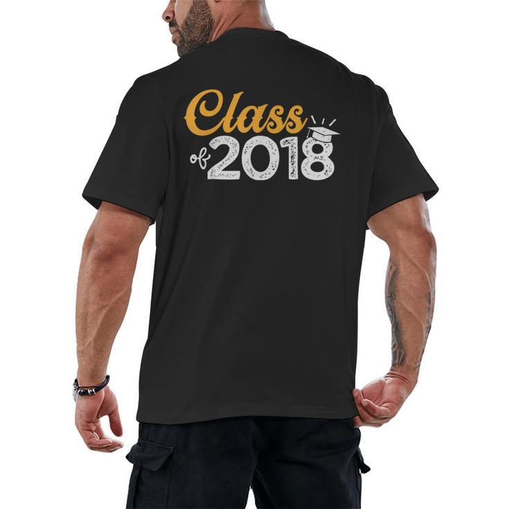 Class Of 2018 Graduation T Shirt Senior Boys Girls Men Women Men's Back Print T-Shirt