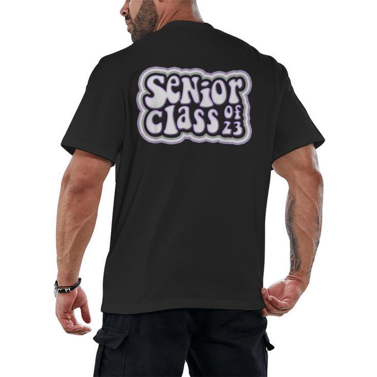 Class Of 2023 Senior Back To School Graduation Men's Back Print T-Shirt