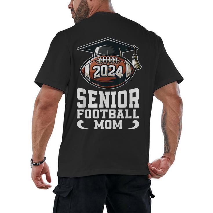 Class Of 2024 Graduation Senior Football Mom 2024 Men's Back Print T-Shirt