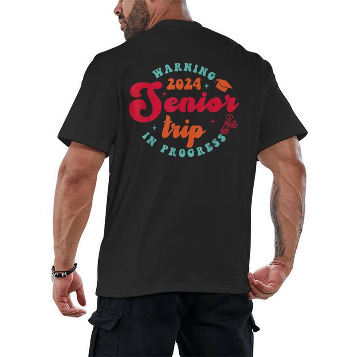Class Of 2024 Senior Trip In Progress Graduation Trip Men's Back Print T-Shirt