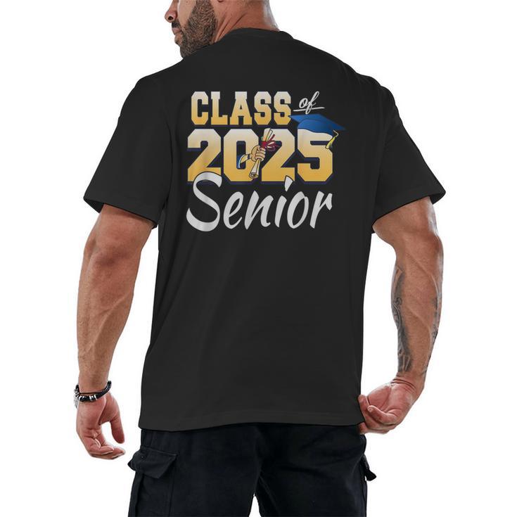 Class Of 2025 Senior Graduate 2025 Graduation Class Men's Back Print T-Shirt