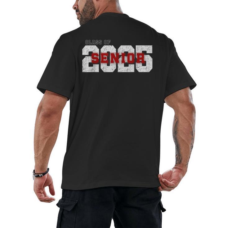 Class Of 2025 Senior Graduation 2025 And Red Men's Back Print T-Shirt