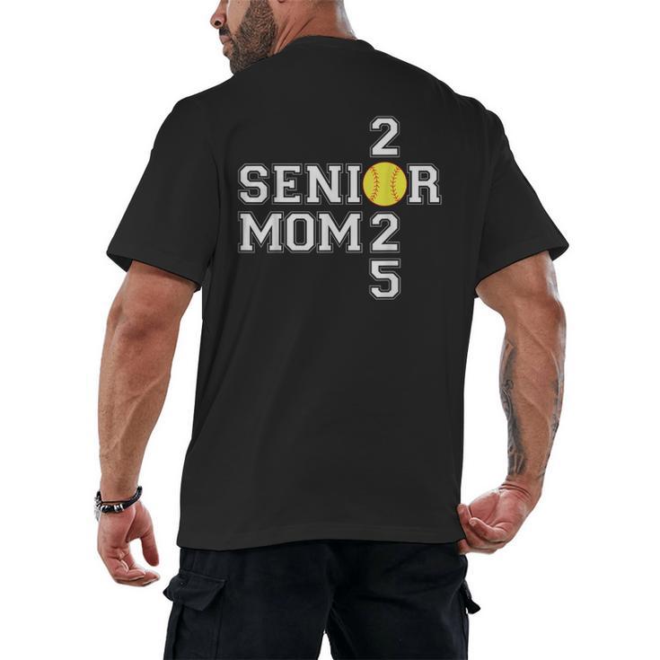 Class Of 2025 Softball Mom Senior Graduation Graduate Women Men's Back Print T-Shirt