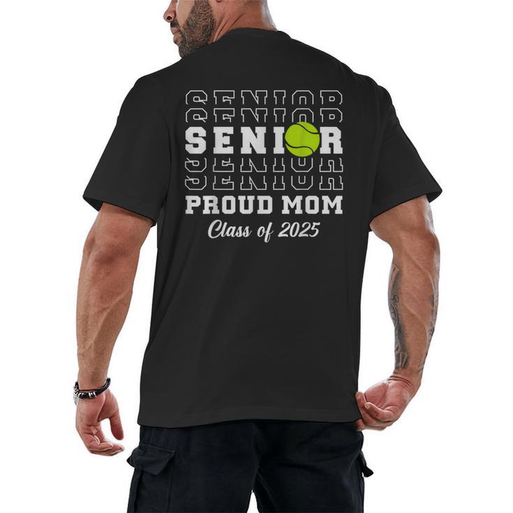 Class Of 2025 Tennis Mom Senior Graduation Graduate Men's Back Print T-Shirt