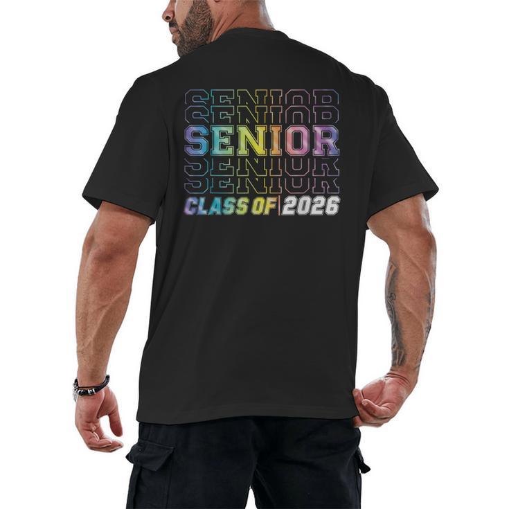 Class Of 2026 Senior 2026 Back To School 2026 Graduation 26 Men's Back Print T-Shirt