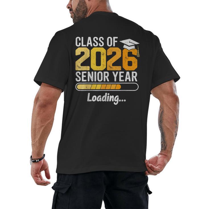 Class Of 2026 Senior Year Loading Senior 2026 Graduation Men's Back Print T-Shirt