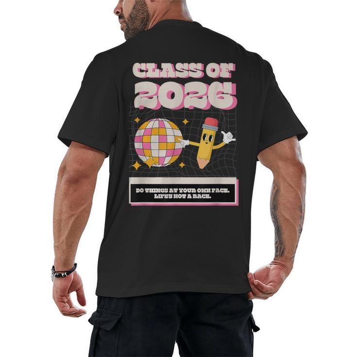 Class Of 2026 Students Graduate 2026 Graduation Men's Back Print T-Shirt