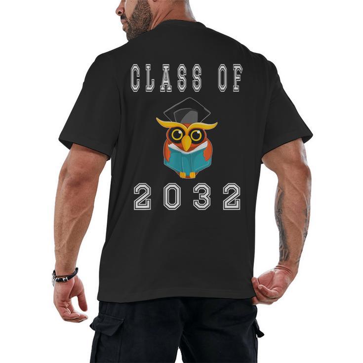 Class Of 2032 Graduation First Day Of School T Shirt Men's Back Print T-Shirt