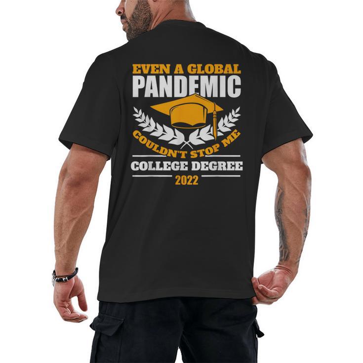 College Degree 2022 Graduation Graduate Men's Back Print T-Shirt