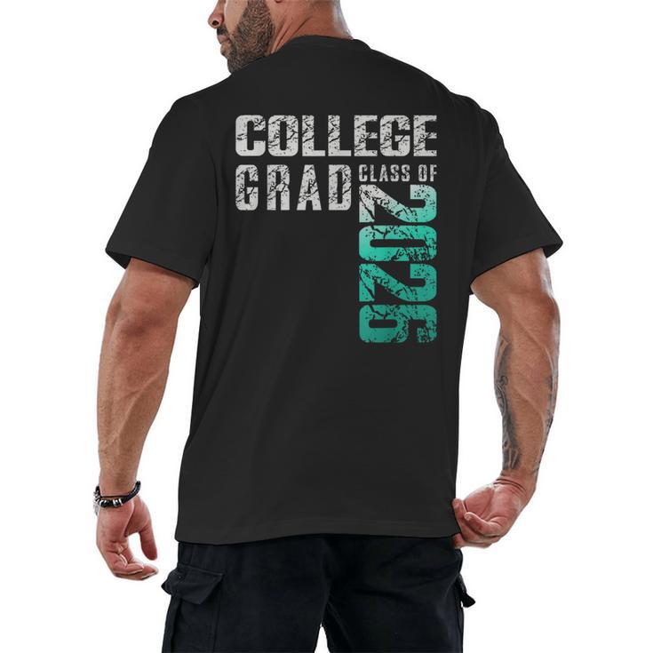 College Grad Class Of 2026 Graduation Men's Back Print T-Shirt