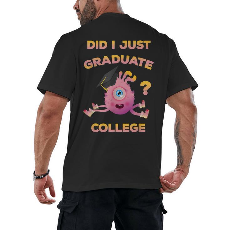College Graduation 2018 Shirt Graduate For Her Men's Back Print T-Shirt
