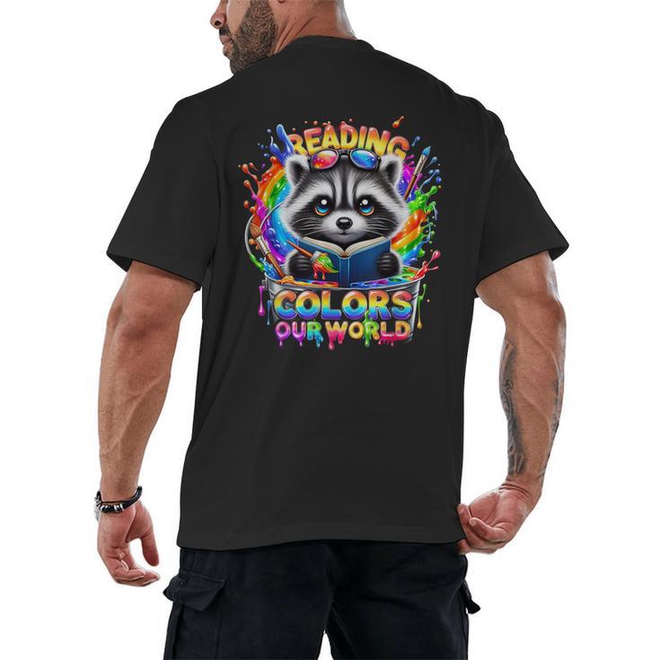Color Our World 2026 Reading Book Men's Back Print T-Shirt