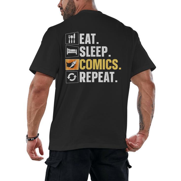 Comic Book Comic Stuff & Accessories -Adult Small Modern Letter Print Crew Collar Short Sleeve T-Shirt Men's Back Print T-Shirt