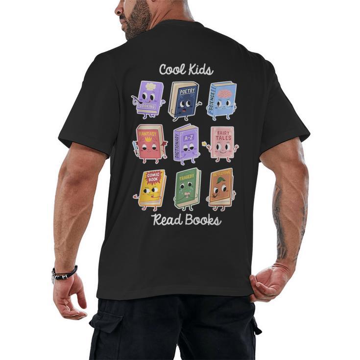 Cool Kids Read Books Apparel Men's Back Print T-Shirt