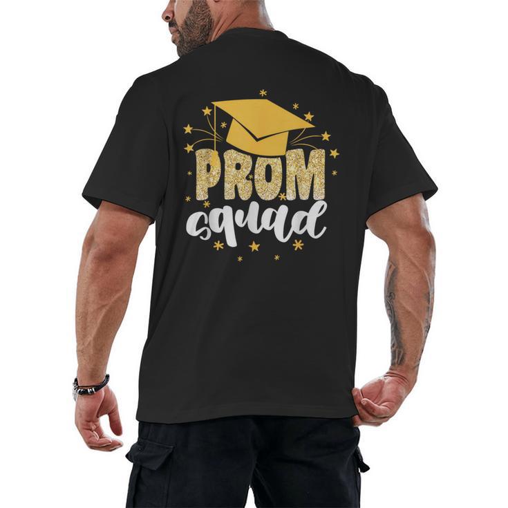 Cool Prom Squad 2025 Prom Graduation Party Matching 2025 Men's Back Print T-Shirt